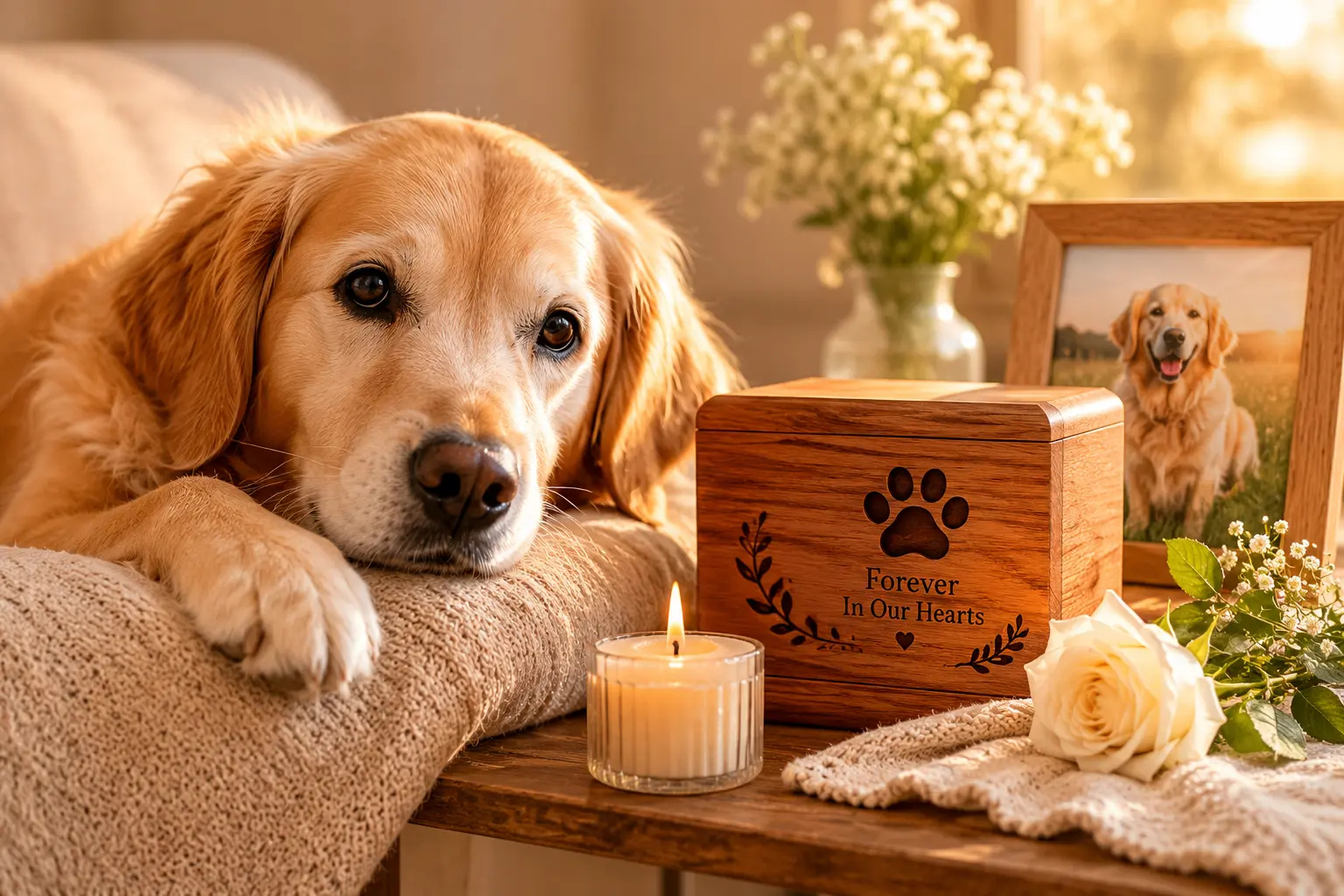 Because Love Never Leaves - personalized pet memorial keepsakes